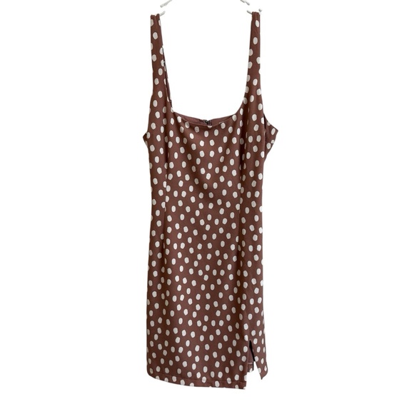 Abercrombie & Fitch Dresses & Skirts - Abercrombie & Fitch Women’s Size M Sleeveless Brown Polka Dot A-line Mini Dress